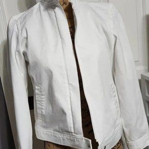 Liz Claiborne Liz Sport Petite White Jacket Size Small Petites Very Nice! S